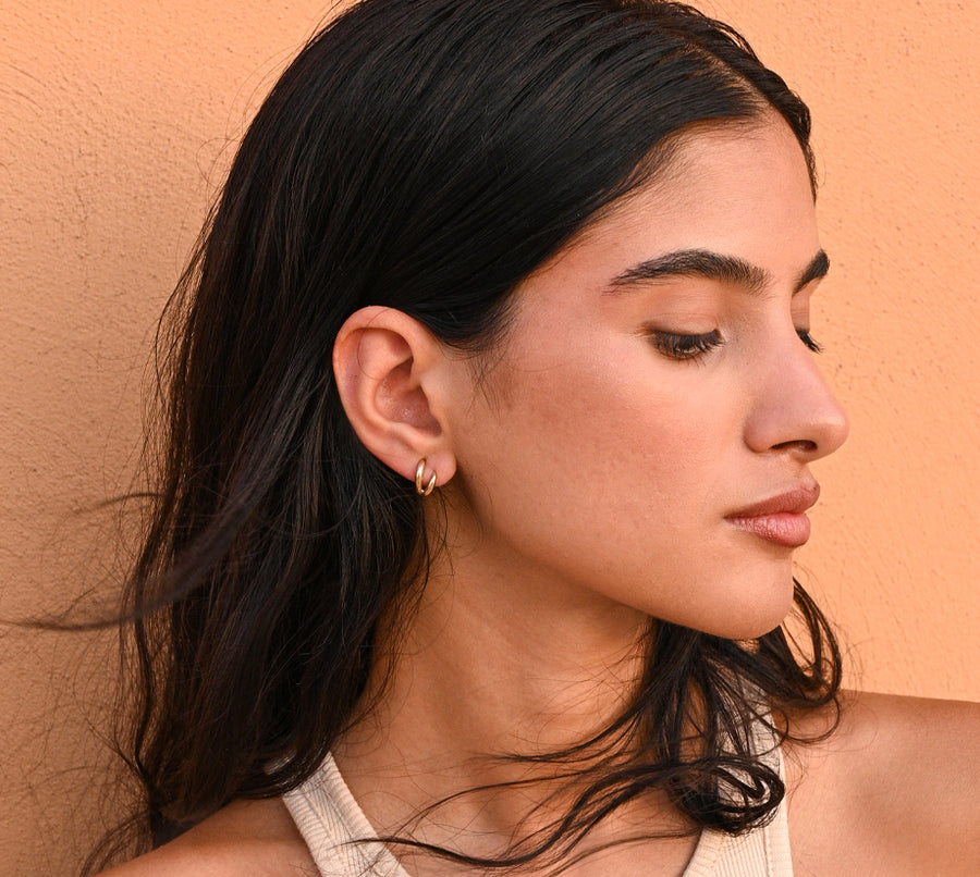 Ava 18K Gold Earrings