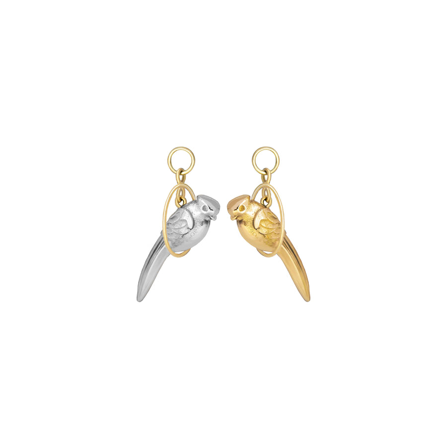 Birdie Silver and 18k gold Pendant