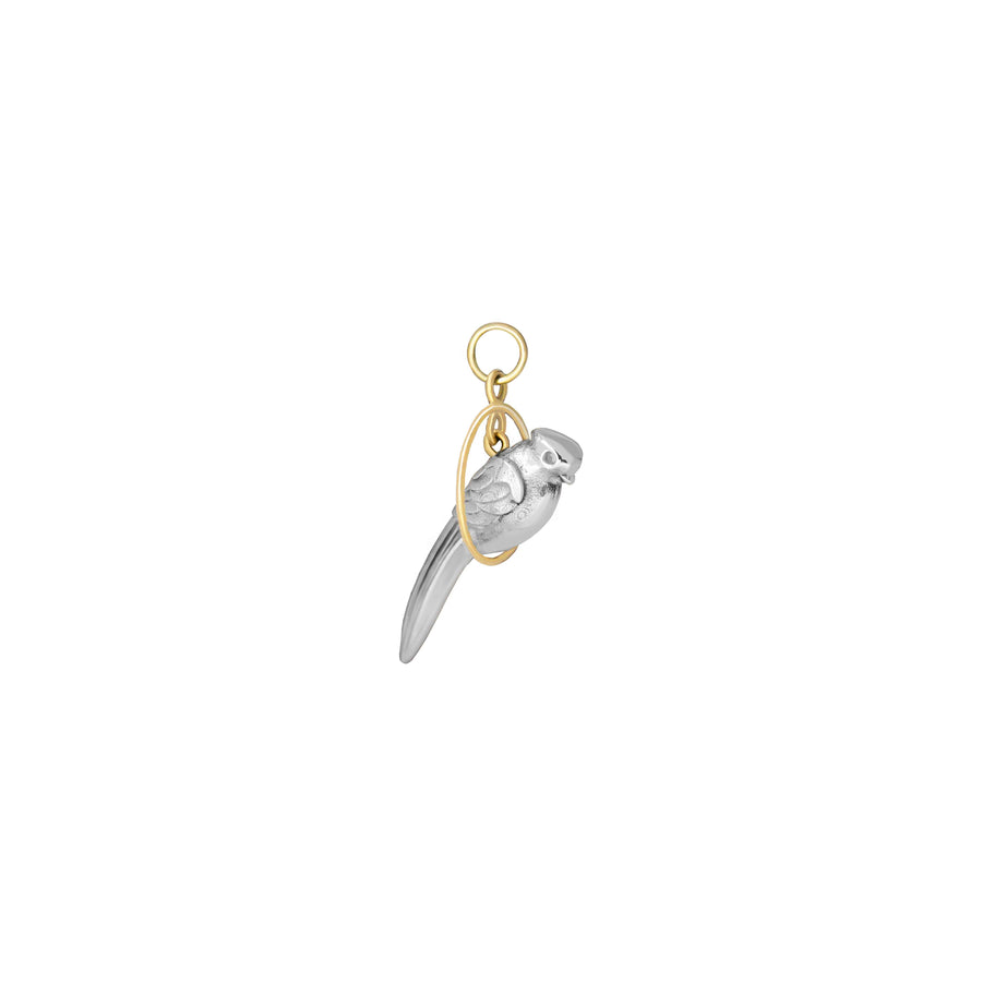 Birdie Silver and 18k gold Pendant