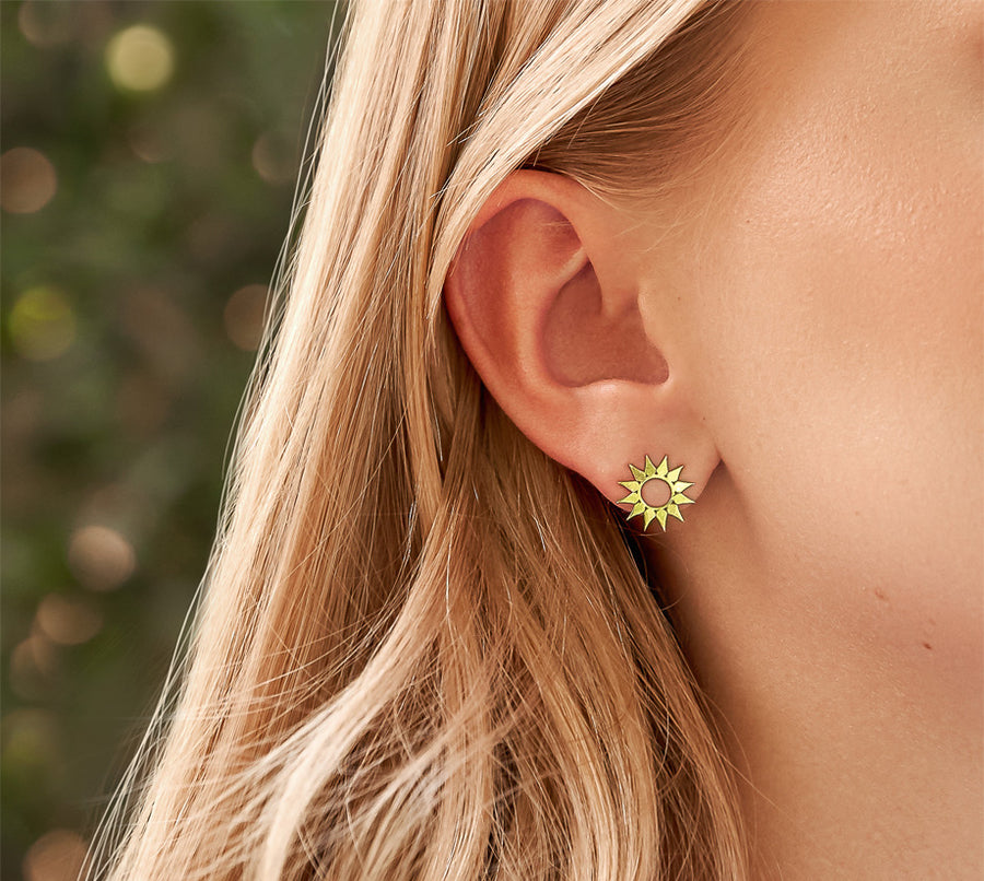 Tweety 18k Gold Earrings