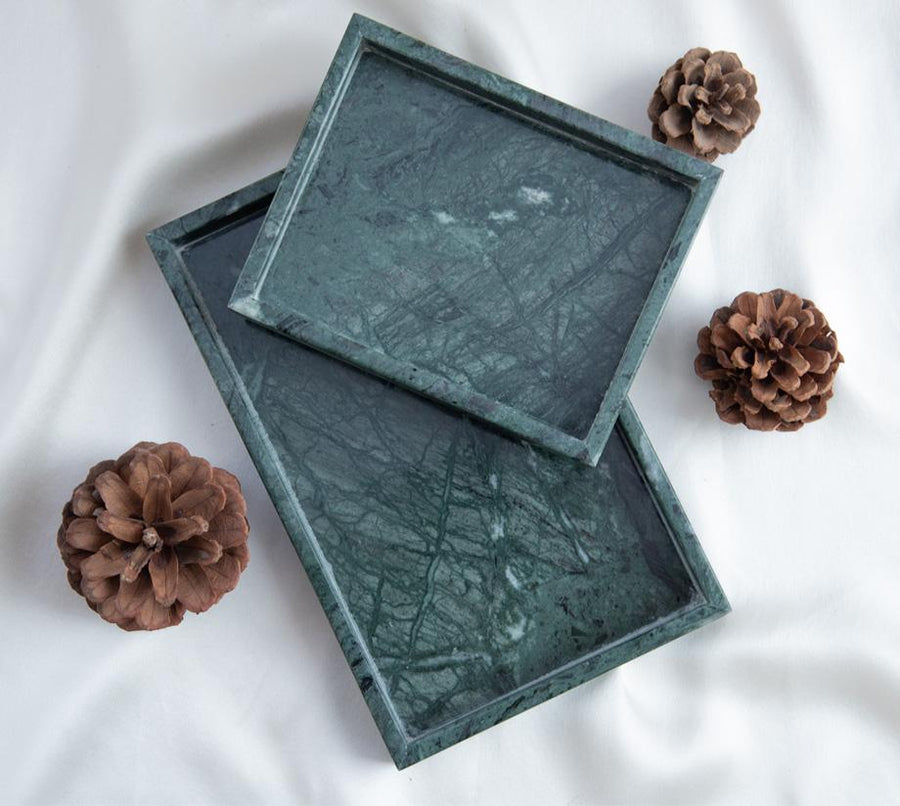 Green Granite Tray