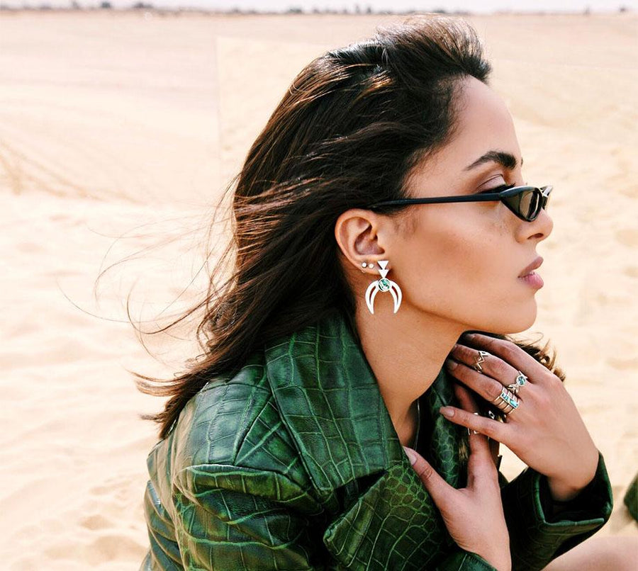 Hala Earrings In Silver